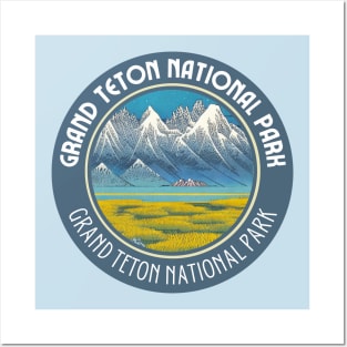 Grand Teton National Park in Japanese Vibes Posters and Art
